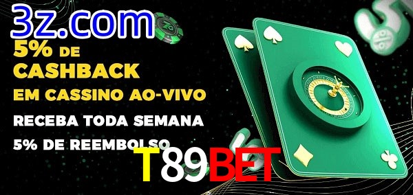 Promoções do cassino ao Vivo T89Bet